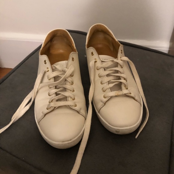 Sezane Jack Sneakers Sz 39 (US8) Ecru - Picture 2 of 3